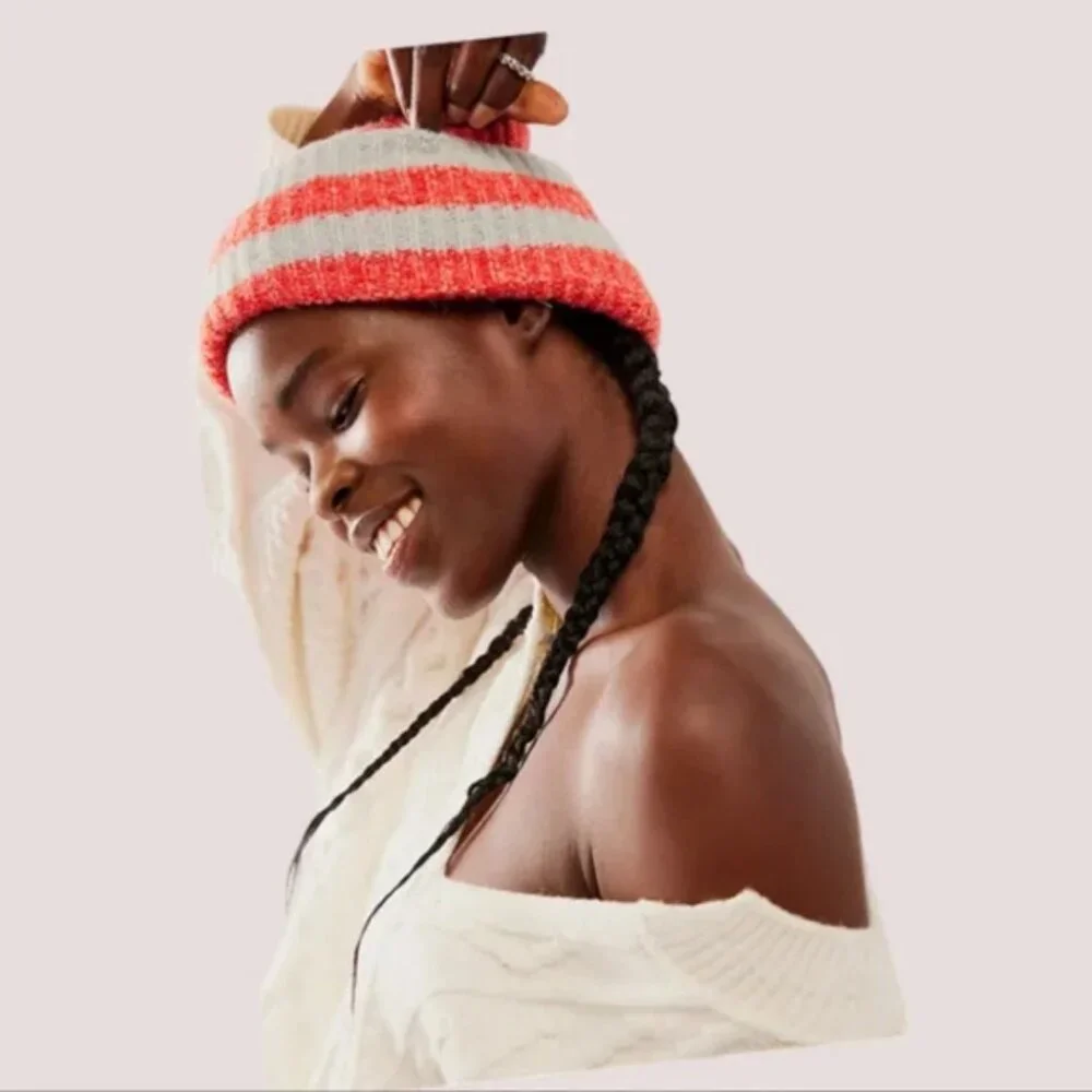NWOT Free People Harbor Marled Ribbed Beanie